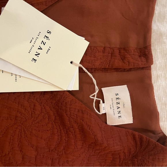 Sezane Gilly Dress - Caramel - Size 38 - NWT - Picture 3 of 4